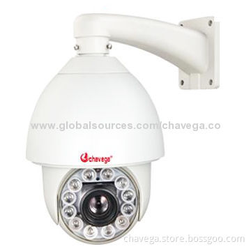 Intelligent IR High-speed PTZ Camera, 1/3" Sony CCD 700TVL/27x Optical Focus/80-120m 256 Presets/12V